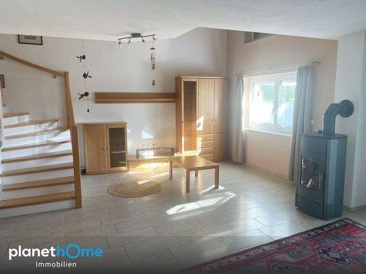 Wohnzimmer EG und Zugang OG