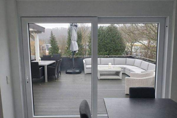 Blick auf die Terrasse