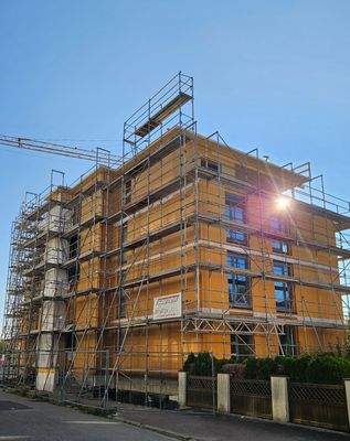 Neubau &quot;Grüne Mitte&quot; - Fertigstellung Rohbau