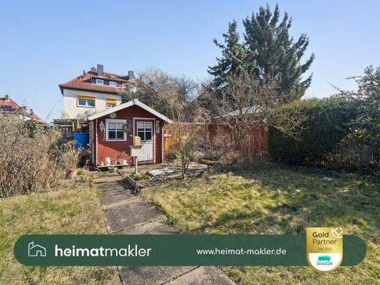 Garten mit Gerätehaus