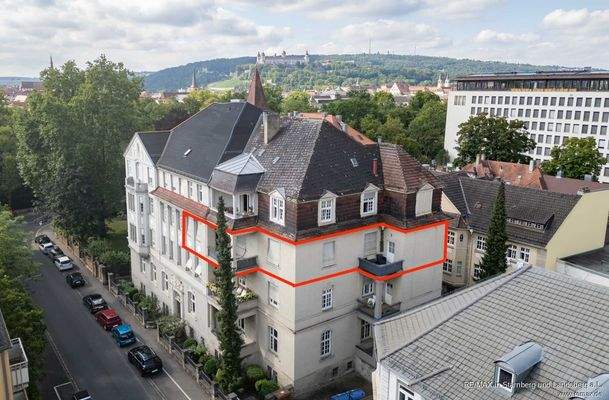 Lage der Wohnung im Vordergebäude