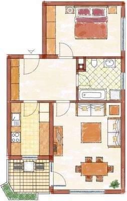 Grundrissillustration