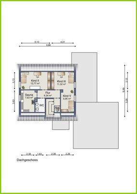 Grundriss Obergeschoss