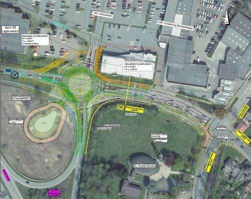 Planung Kreisverkehr