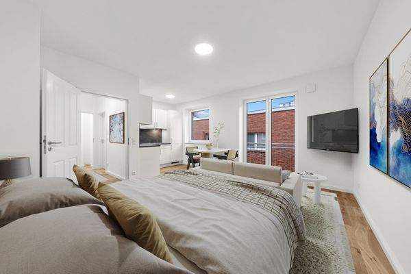 Wohn-/Schlafzimmer mit Küche