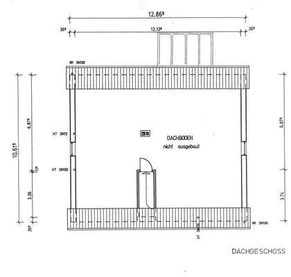 Grundriss Dachboden