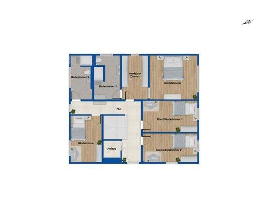 Grundriss Obergeschoss