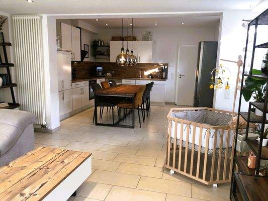 Blick in die offene Küche