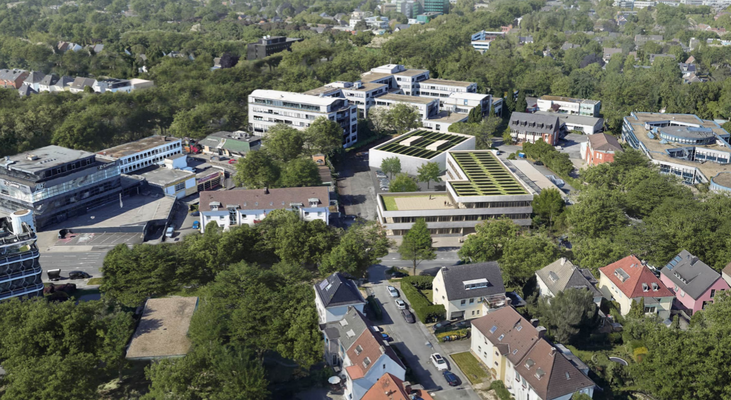 Bürogebäude mit Gewerbehalle