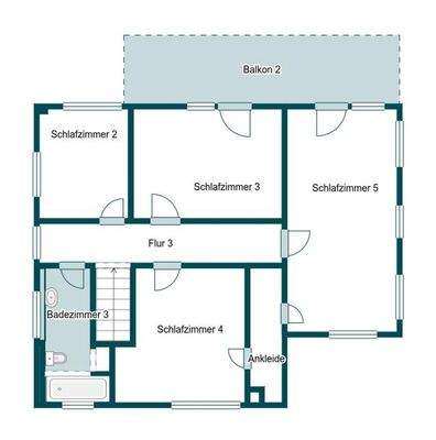 Grundriss Skizze 2.OG