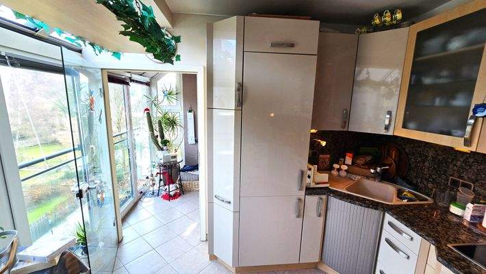 Küche Seitenansicht