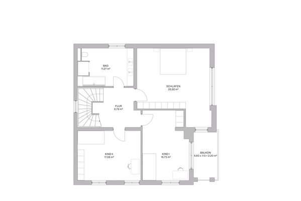 Grundriss Obergeschoss
