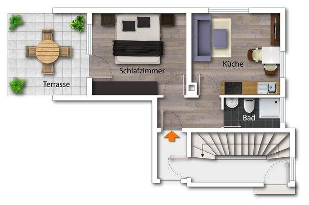 EG rechts - Grundriss