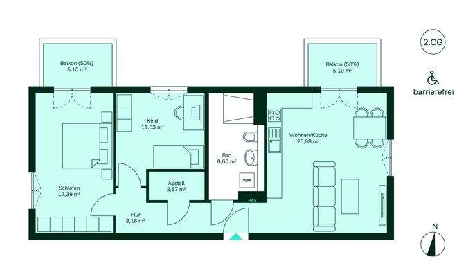 Grundriss Eigentumswohnung WE026