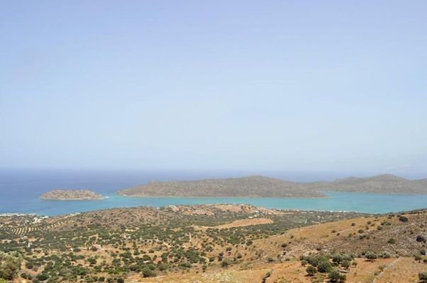 Kreta, Plaka: Bauland mit herrlichem Blick auf Spinalonga und Elounda Bay zu verkaufen