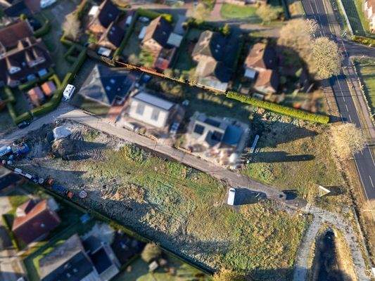 Blick auf die Baustelle