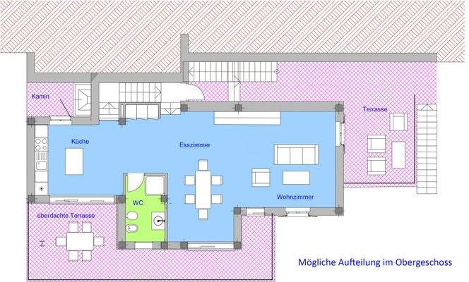 möglicher Innenausbau Obergeschoss