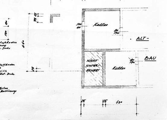 Grundriss KG - Zubau