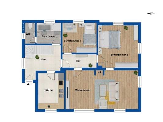 Grundriss Haus Erdgeschoss