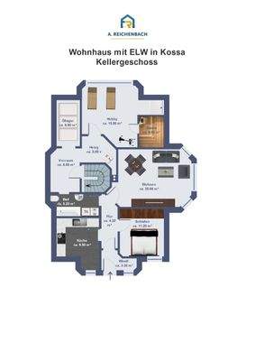 Grundriss KG mit Einliegerwohnung