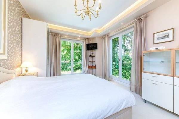 Schlafzimmer 2 in der kleineren Wohnung