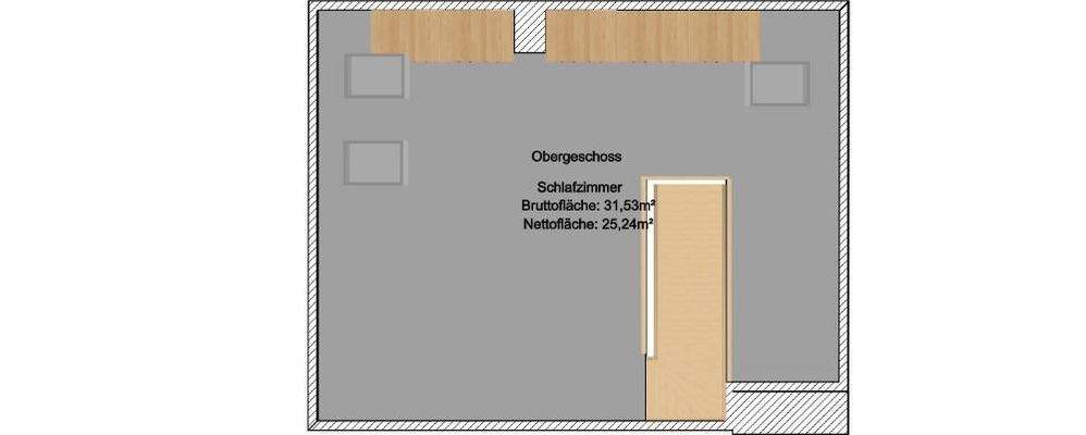 3D-Ansicht unterer Wohnbereich