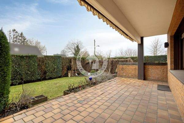 Der Blick auf die Terrasse