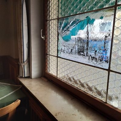 Detailansicht - Bleifenster Gastraum