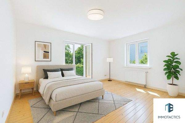 Schlafzimmer gestaged