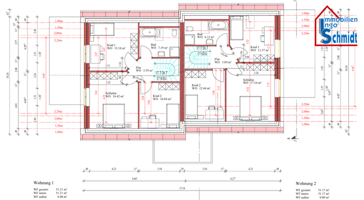 Grundriss OG - WHG 1+2