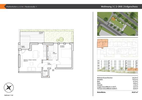 Grundriss Wohnung 3