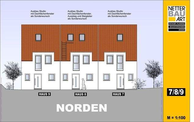 Ansicht Norden 7,8,9 Studio