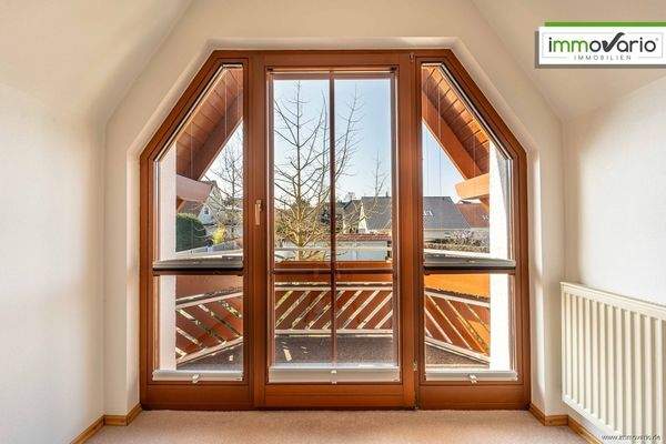 Blick von Galerie in den Garten