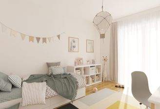 Visualisierung des Kinderzimmers im Einfamilienhaus
