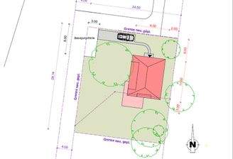 Lageplan des Baugrundstücks