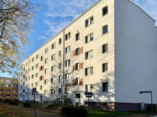 seitliche Hausansicht