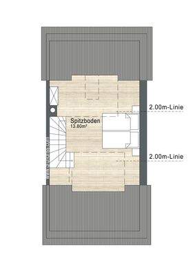 Grundriss Spitzboden