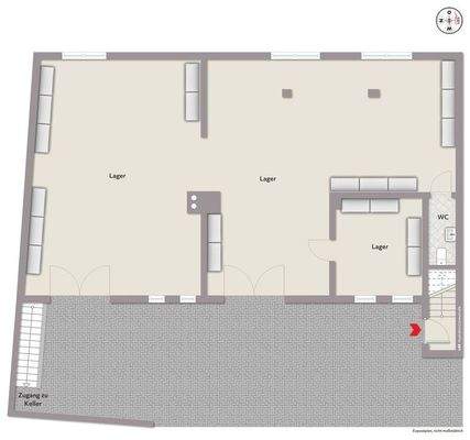 Grundriss Erdgeschoss Lager