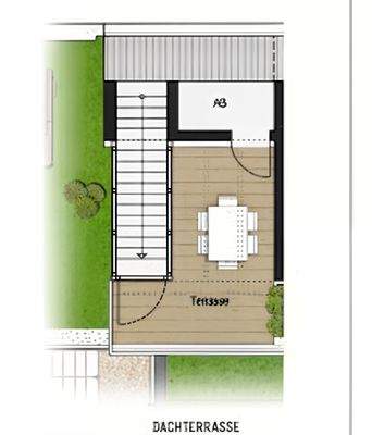 Dachterrasse Hofneuausbau - KI