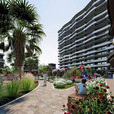 New Apartments in a Complex with Pool and Gym in Mersin Ayaş