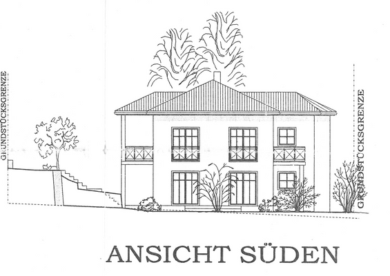 Modernisierungsplan: Ansicht Süden