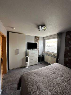 Schlafzimmer Blick vom Bett