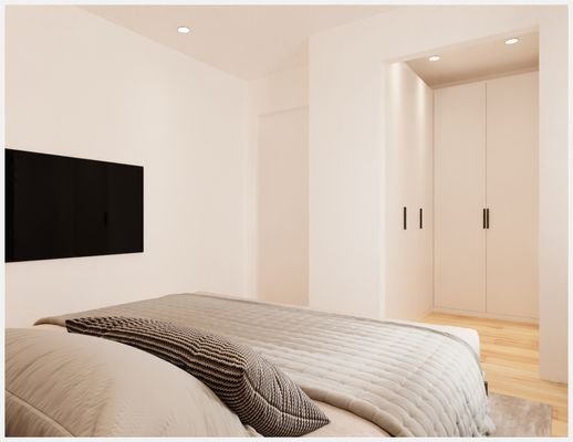 Schlafzimmer mit Ankleidebereich