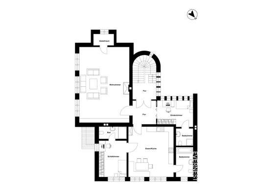 Obergeschoss Haupthaus