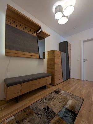 Möblierte Garderobe