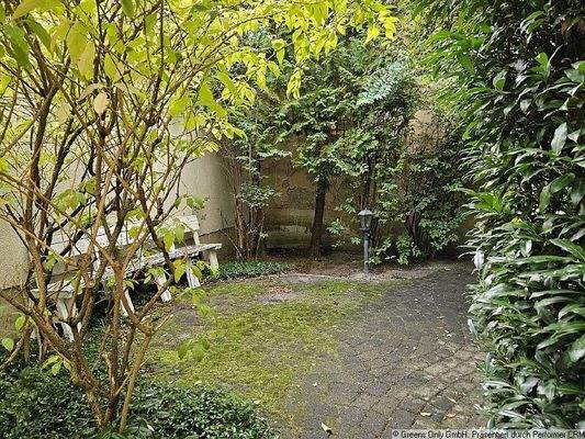 Ruhezone im Innenhof