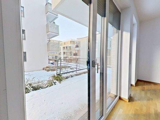 Blick auf die Terrasse