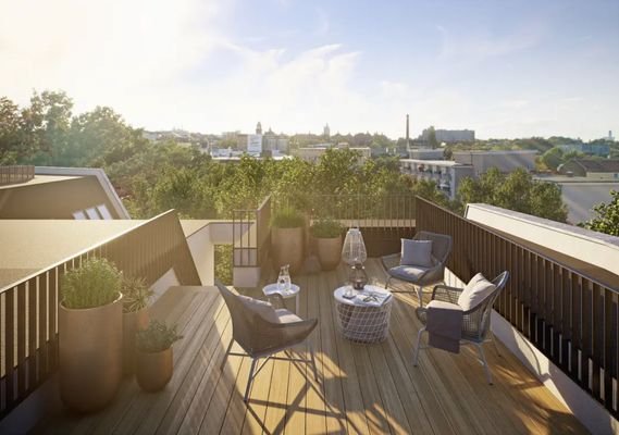 Dachterrasse: Penthouse Berlin-Friedenau