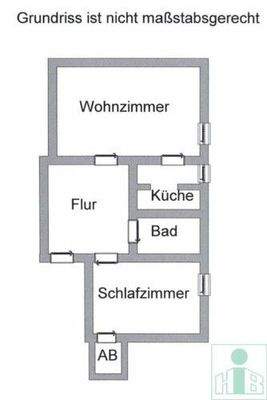 Grundriss zur Vorstellung der Zimmeranordnung