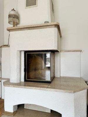 Kaminofen im Wohnzimmer